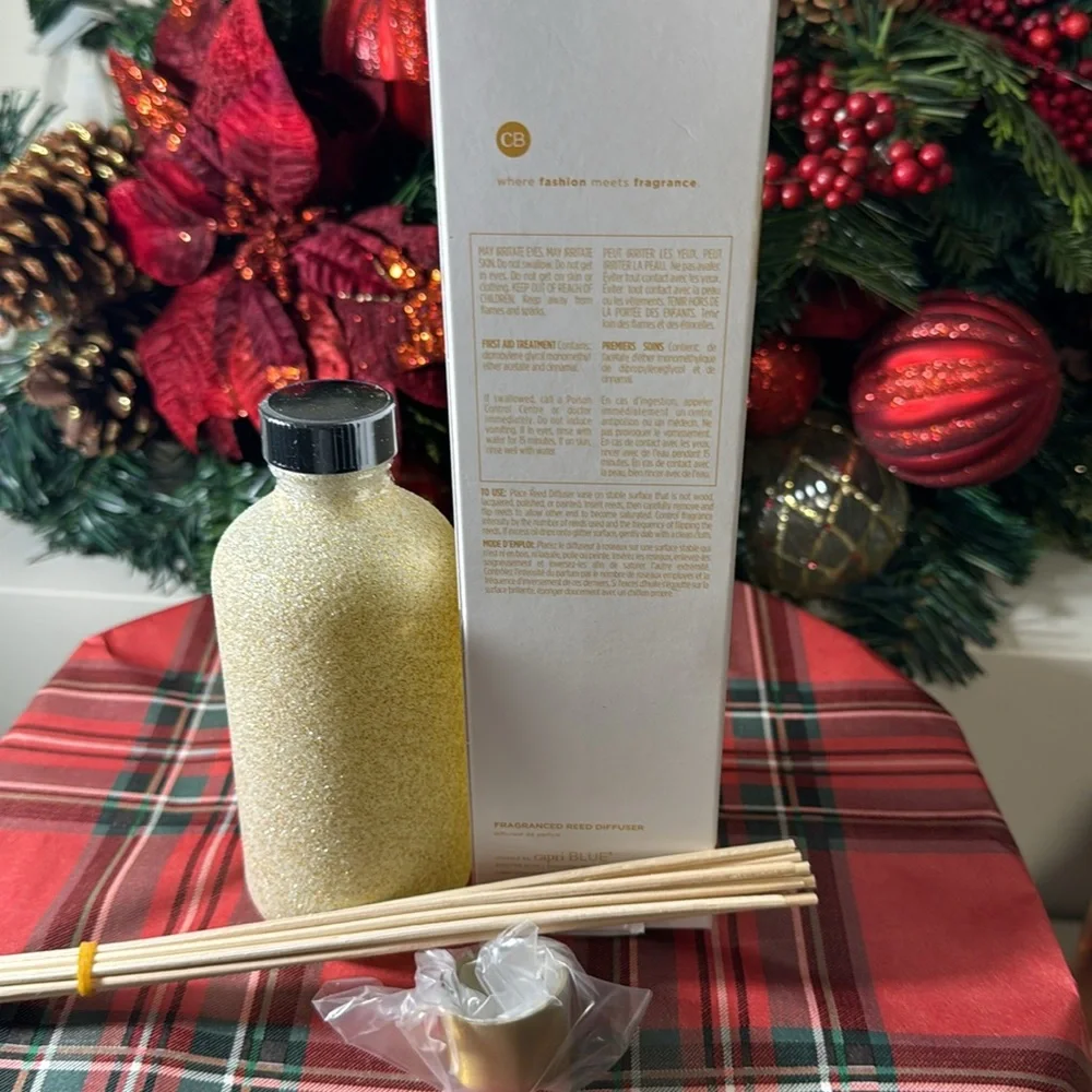 Capri Blue Glam Reed Diffuser - 8 Fl Oz - Pumpkin Dulce